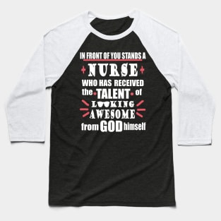 Nurse Hospital Team Care Baseball T-Shirt